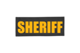 Sheriff Nylon ID Placard Black with Gold Letters 